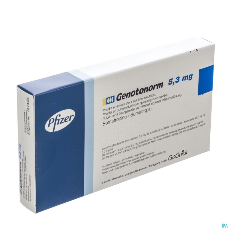 Genotonorm  5,3mg goquick sol inj stylo preremp. 5