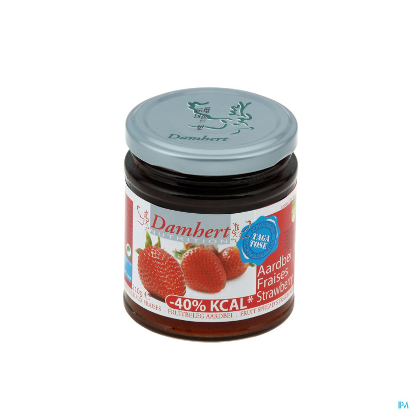 Damhert confiture fraise + tagatose 210g
