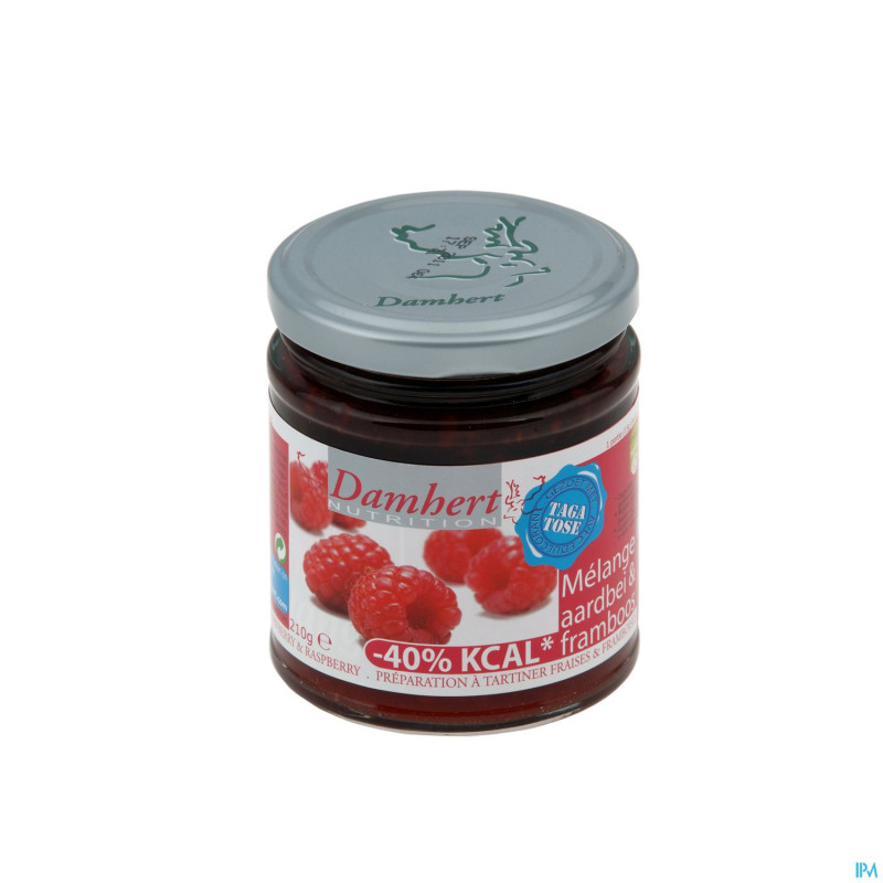 Damhert confiture fraise-framboise + tagatose 210g