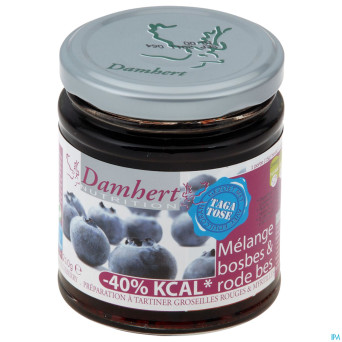 Damhert confiture groseil.rouge-myrtil.+tagat.210g