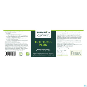 Tryptozol plus 300mg energetica caps veg. 120