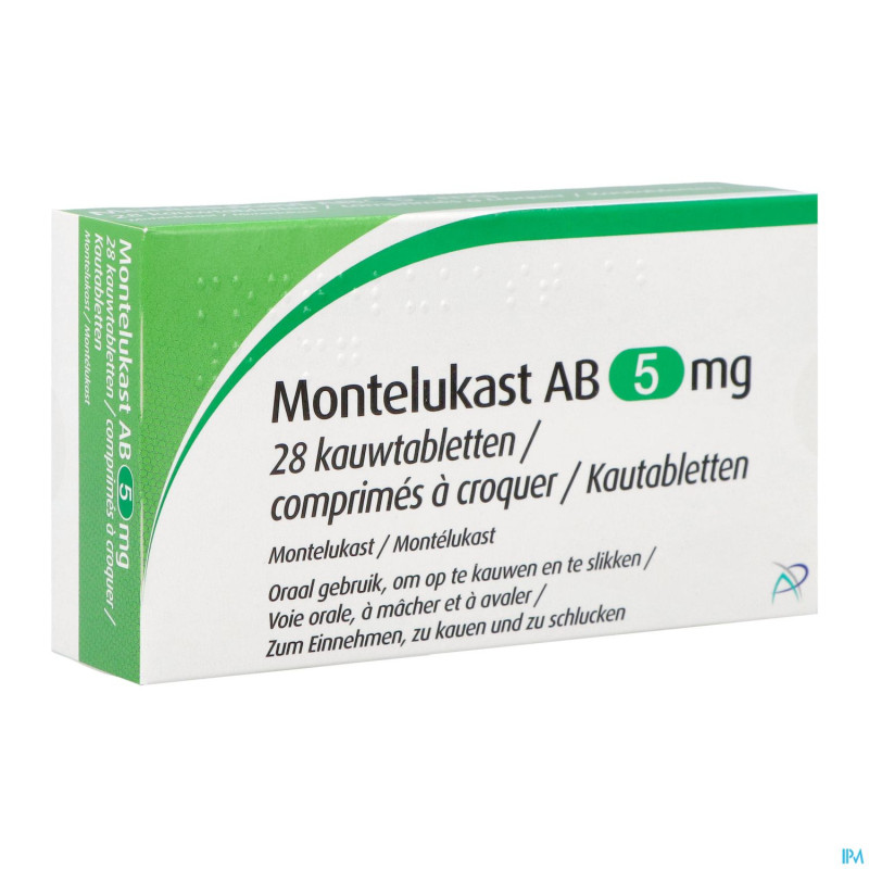 Montelukast ab  5mg comp a macher 28