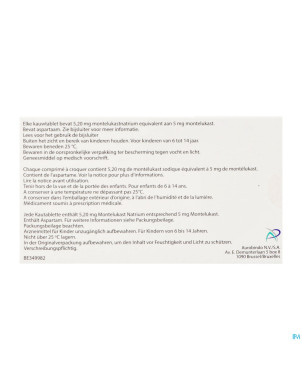 Montelukast ab  5mg comp a macher 98