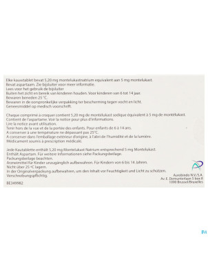 Montelukast ab  5mg comp a macher 98