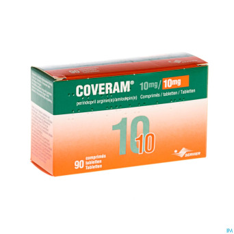 Coveram 10mg/10mg pi pharma comp 90 pip