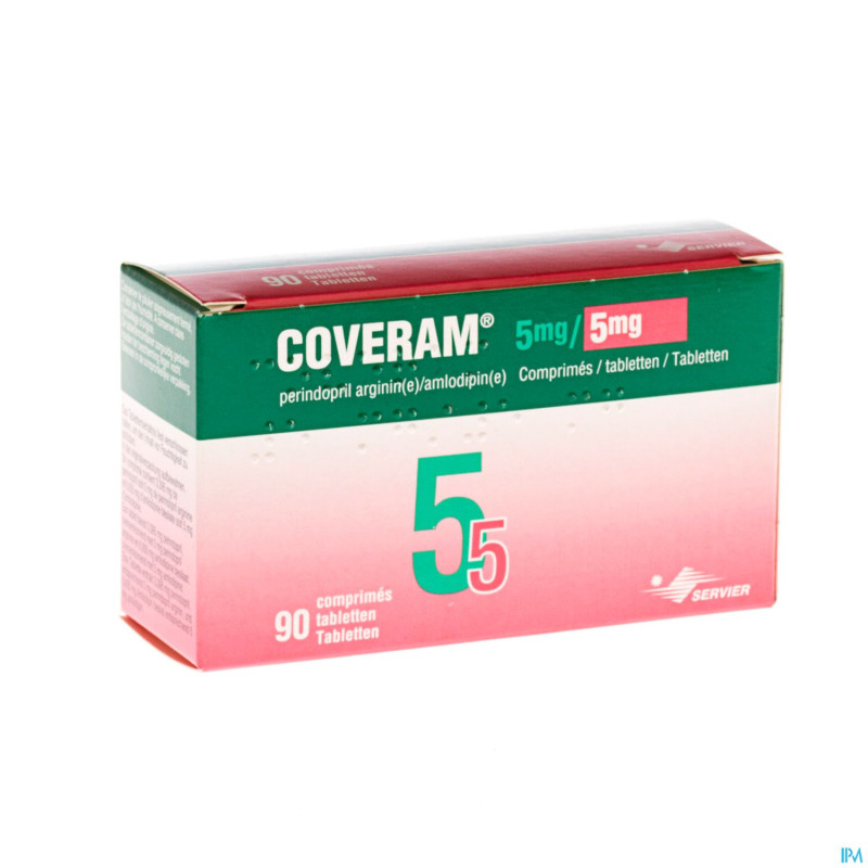 Coveram  5mg/ 5mg pi pharma comp 90 pip
