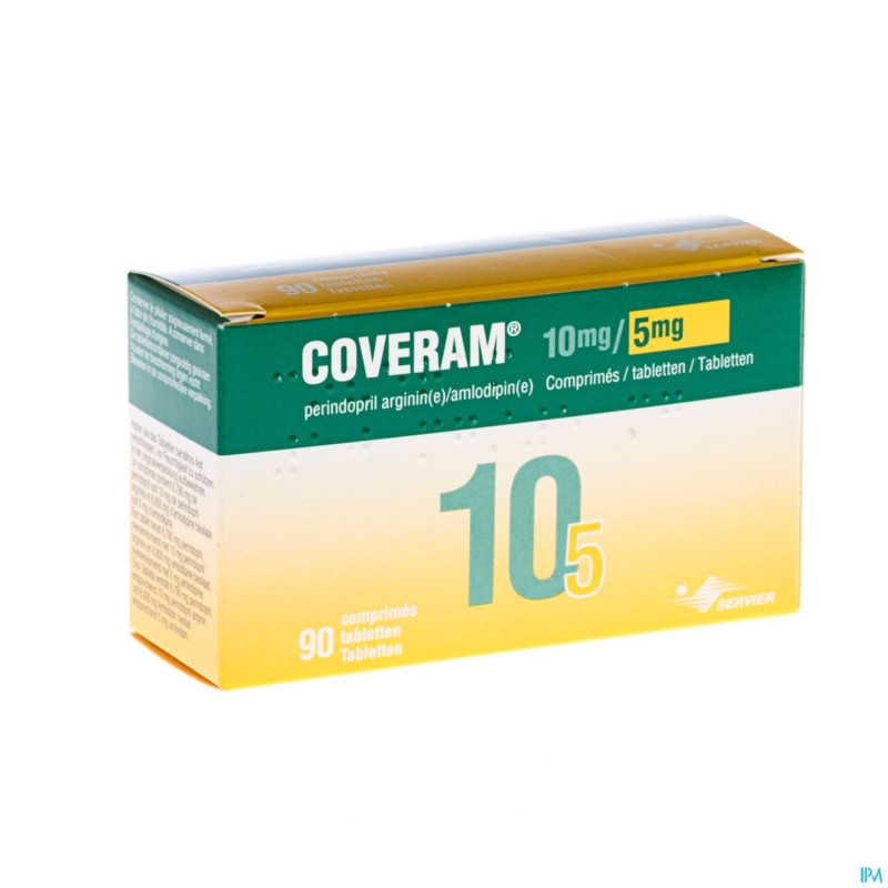 Coveram 10mg/ 5mg pi pharma comp 90 pip