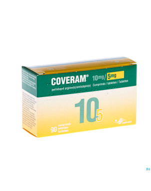 Coveram 10mg/ 5mg pi pharma comp 90 pip