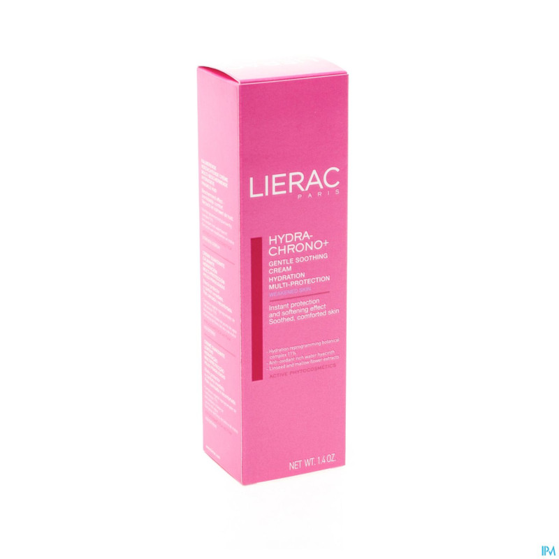 Lierac hydra chrono+ cr douce p.frag.fl pompe 40ml