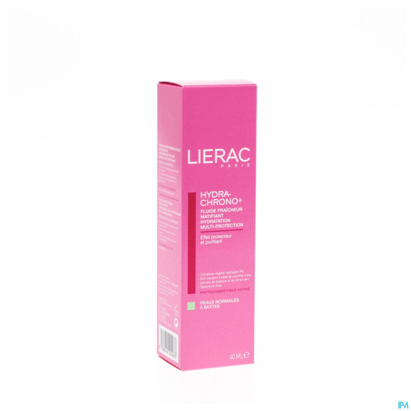 Lierac hydra chrono+ fluide pn-p mix.fl pompe 40ml