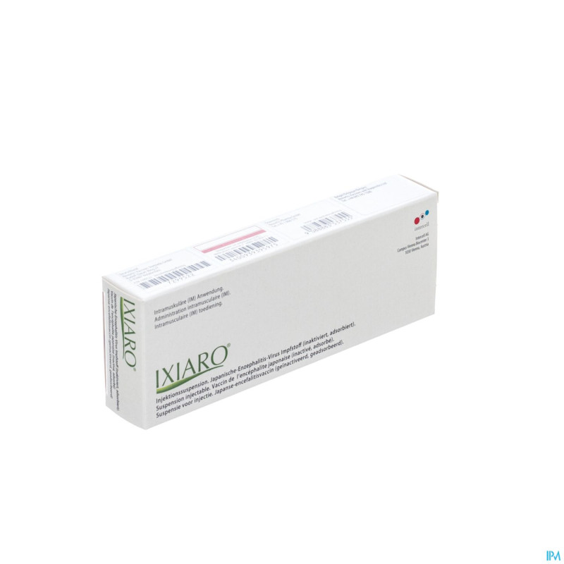 Ixiaro susp pour injection ser prerempl 1x0,5ml