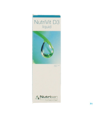 Nutrivit d3 liquid    gutt  50ml    nutrisan