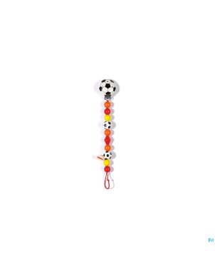 Heimess attache sucette bois football    h5014