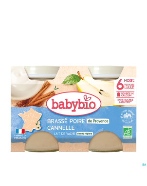 Babybio douceur de lait biscuit    2x130g 51086