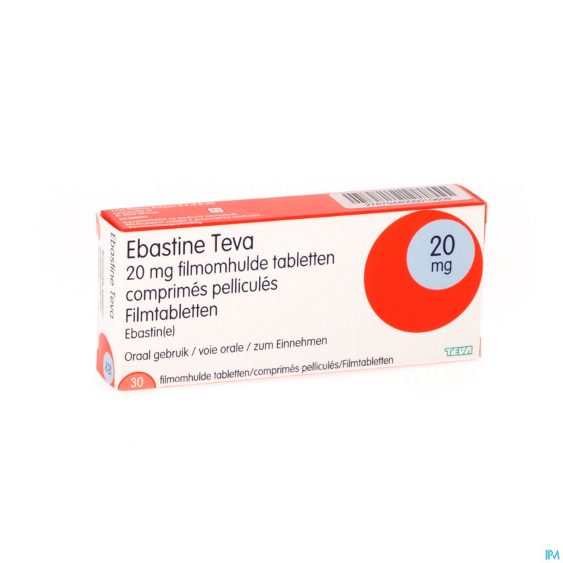 Ebastine teva comp  30 x 20 mg
