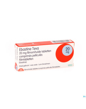 Ebastine teva comp  30 x 20 mg