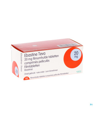 Ebastine teva comp 100 x 20 mg
