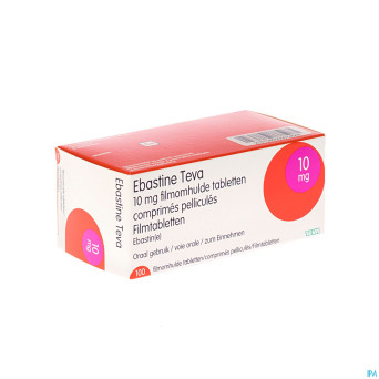 Ebastine teva comp 100 x 10 mg