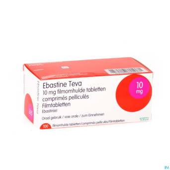 Ebastine teva comp 100 x 10 mg