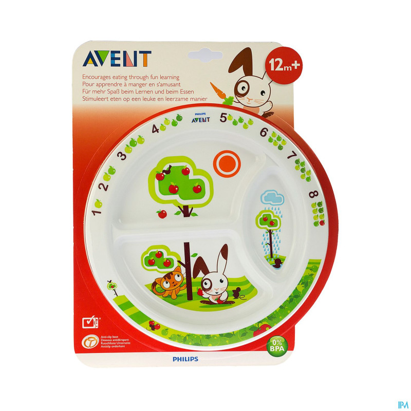 Avent assiette a compartiments +12m