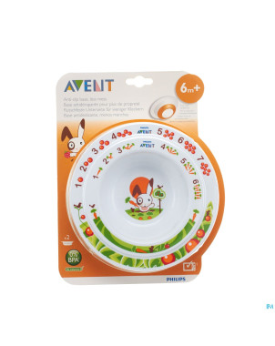 Philips avent bols creux 2 tailles +12m