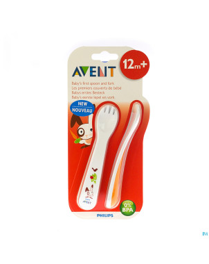 Avent cuillere + fourchete +12m