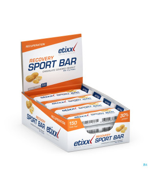 Etixx recovery + energy sport bar peanut 12x40g