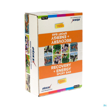 Etixx recovery + energy sport bar peanut 12x40g