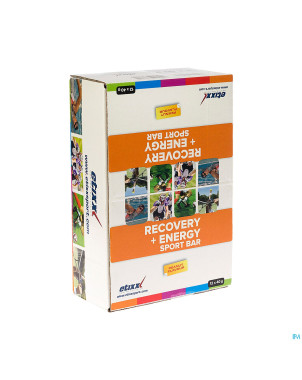 Etixx recovery + energy sport bar peanut 12x40g