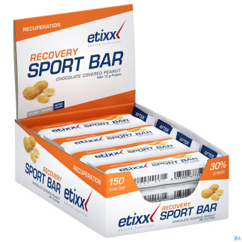 Etixx recovery + energy sport bar peanut 12x40g
