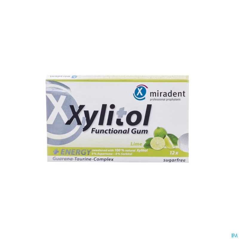 Miradent chewing gum xylitol energy ss 12