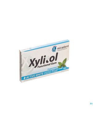 Miradent chewing gum xylitol active white ss 12