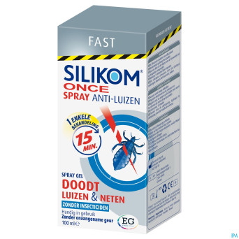 Silikom once spray gel a/poux 100ml