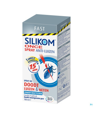 Silikom once spray gel a/poux 100ml
