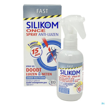 Silikom once spray gel a/poux 100ml