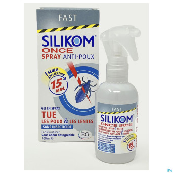 Silikom once spray gel a/poux 100ml