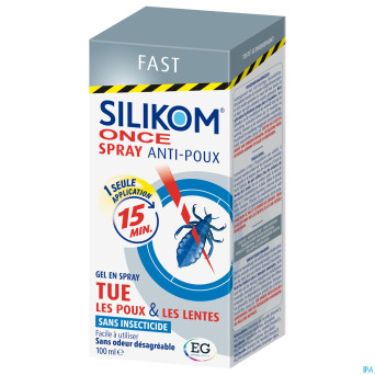 Silikom once spray gel a/poux 100ml