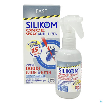 Silikom once spray gel a/poux 100ml