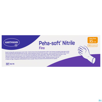 Peha soft gants nitrile fino xs 150 9421958