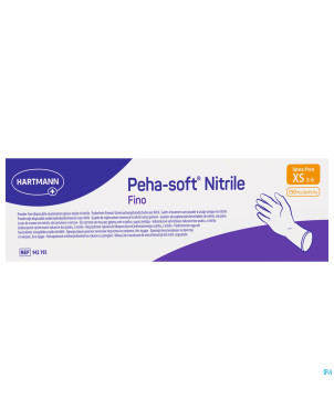 Peha soft gants nitrile fino xs 150 9421958