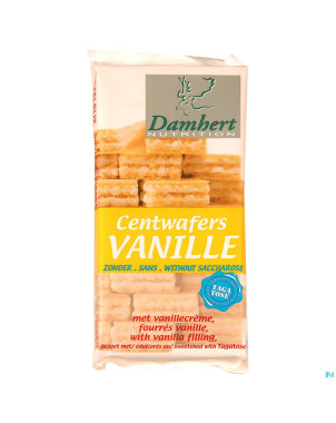 Damhert centwafers vanille + tagatose 150g