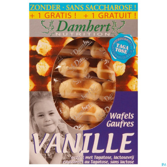 Damhert gaufres vanille + tagatose 6 150g