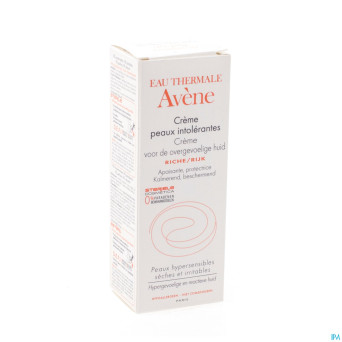 Avene creme peaux intolerantes riche 50ml