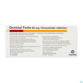 Dominal forte comp secable 50x80mg