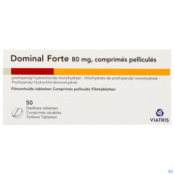 Dominal forte comp secable 50x80mg