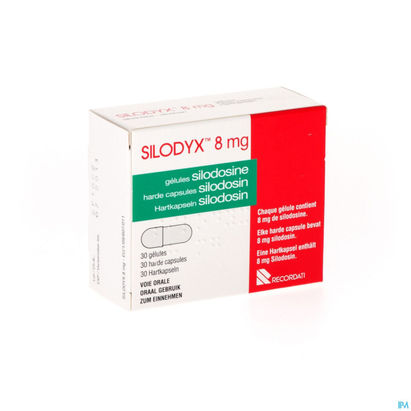 Silodyx caps dur  30 x 8mg pvc/pvdc/alu