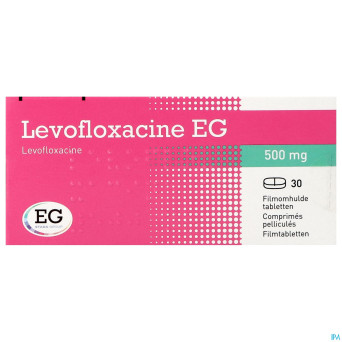 Levofloxacine eg 500mg filmomh tabl 30x500 mg