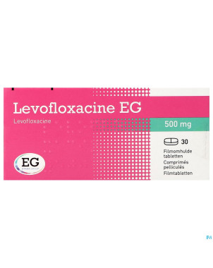 Levofloxacine eg 500mg filmomh tabl 30x500 mg