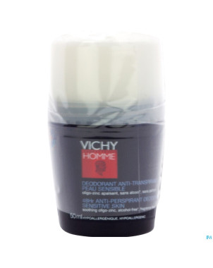 Vichy homme deo p sens 48h bille duo 2x50ml