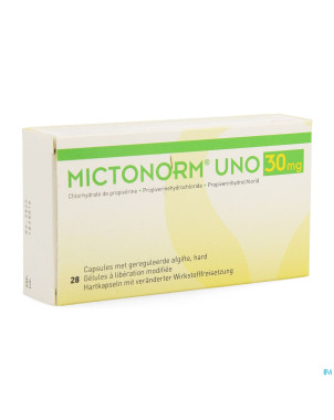 Mictonorm uno 30mg liberation modifiee caps  28